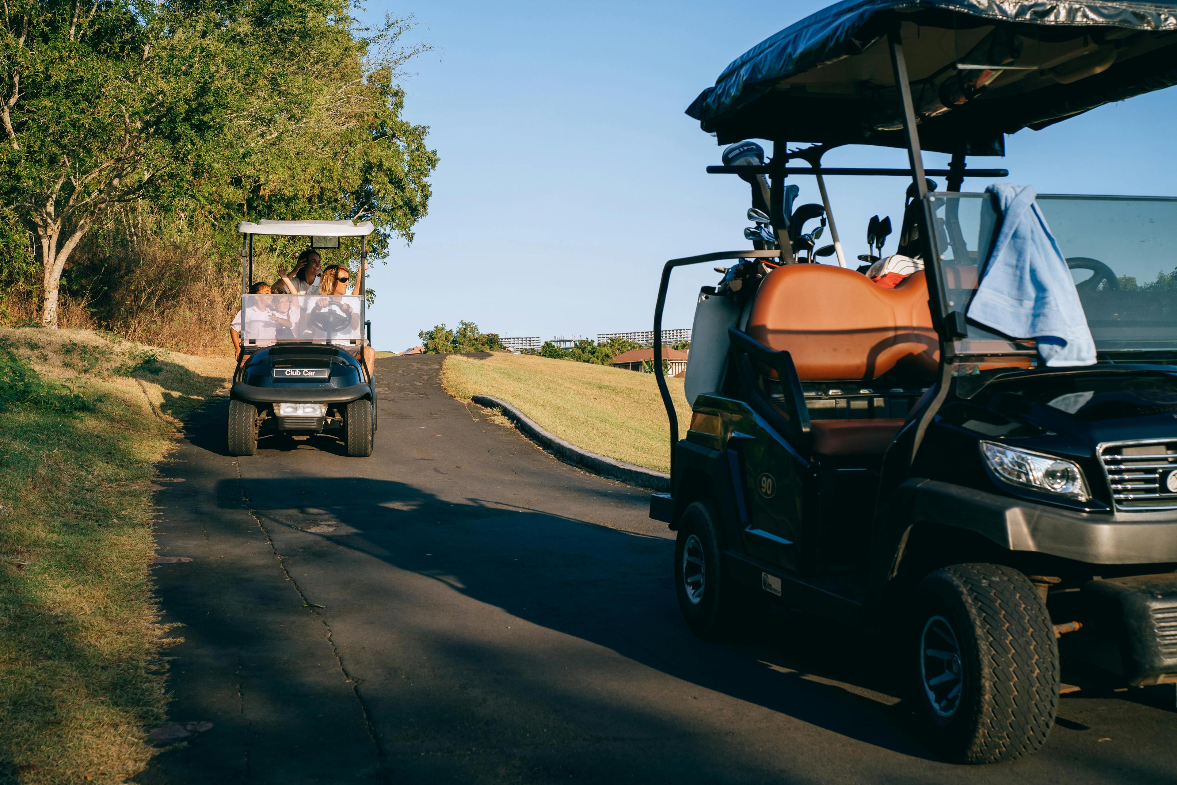 Golfista en acción